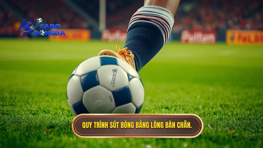 Phân tích chi tiết quy trình thực hiện Kỹ thuật sút bóng bằng lòng bàn chân phải